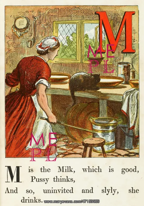  : ALPHABET / M FOR MILK