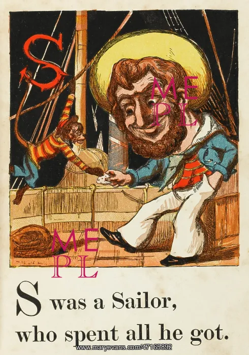  : ALPHABET / S FOR SAILOR