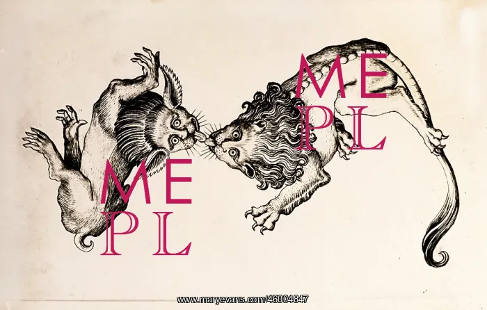 : Alphabets. Satirical alphabet, letter S, engraving by Master ES : Alphabets. Satirical alphabet, letter S, engraving by Master ES