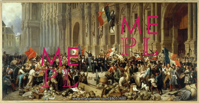 : Alphonse de Lamartine waving the red flag : Alphonse de Lamartine waving the red flag