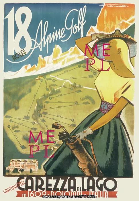 : Alpine Golf poster : Alpine Golf poster