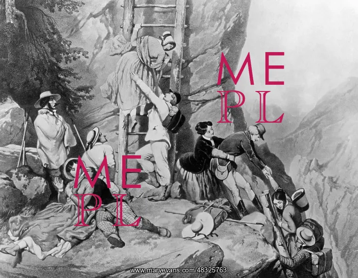 : Alpine trip around 1850 : Alpine trip around 1850