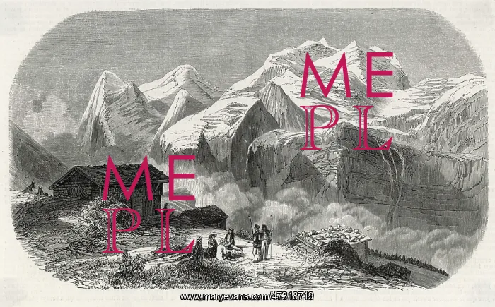  : ALPS / SWITZERLAND / 1855
