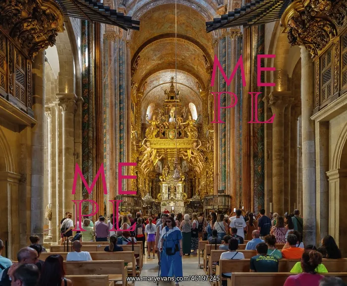 : Altar, Cathedral, Santiago de Compostela, Galicia, Spain : Altar, Cathedral, Santiago de Compostela, Galicia, Spain
