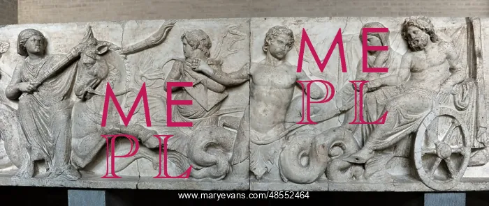 : Altar of Domitius Ahenobarbus. Wedding of Poseidon and Amphi : Altar of Domitius Ahenobarbus. Wedding of Poseidon and Amphi