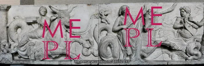 : Altar of Domitius Ahenobarbus. Wedding of Poseidon and Amphi : Altar of Domitius Ahenobarbus. Wedding of Poseidon and Amphi