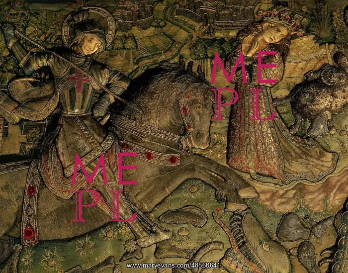 : Altar frontal by Antonio Sadurni. 1450. Legend of St. George : Altar frontal by Antonio Sadurni. 1450. Legend of St. George