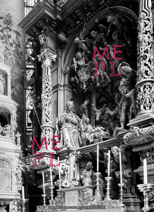 : Altar in the Minster of Ueberlingen, 1934 : Altar in the Minster of Ueberlingen, 1934