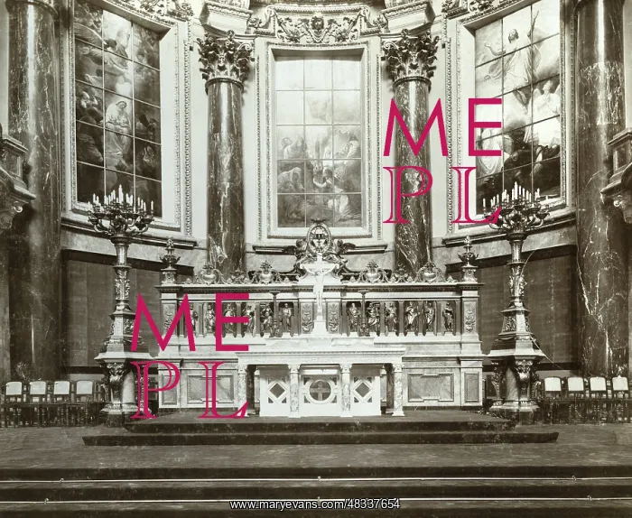 : Altar room in the Berlin Cathedral, 1905 : Altar room in the Berlin Cathedral, 1905
