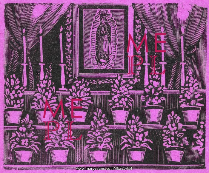 : Altar of The Virgin of Guadalupe, by Antonio ? : Altar of The Virgin of Guadalupe, by Antonio ?