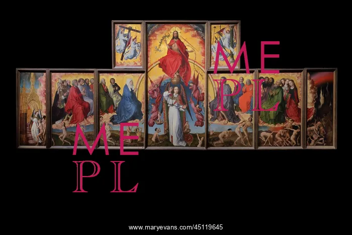 : Altarpiece, Hospices de Beaune, Beaune, Burgundy, France : Altarpiece, Hospices de Beaune, Beaune, Burgundy, France