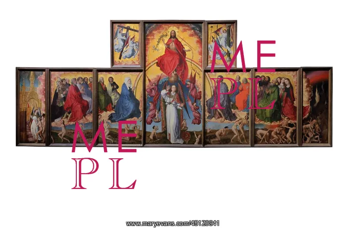 : Altarpiece, Hospices de Beaune, Beaune, Burgundy, France : Altarpiece, Hospices de Beaune, Beaune, Burgundy, France