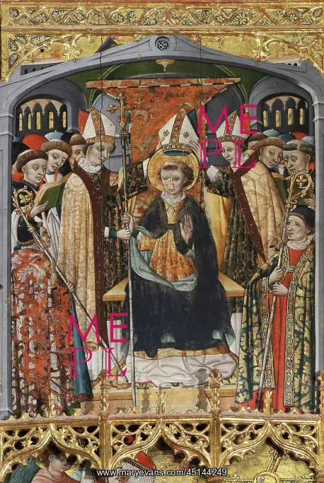 : Altarpiece, Iglesia de San Blas, Anento, Aragon, Spain : Altarpiece, Iglesia de San Blas, Anento, Aragon, Spain