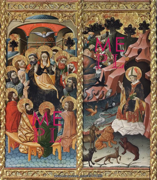 : Altarpiece, Iglesia de San Blas, Anento, Aragon, Spain : Altarpiece, Iglesia de San Blas, Anento, Aragon, Spain