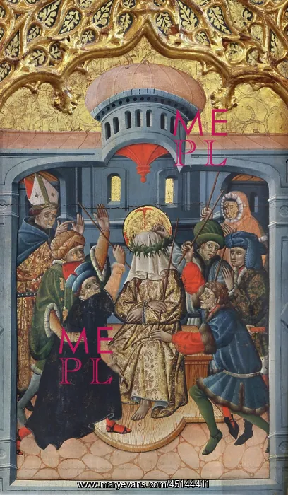: Altarpiece, Iglesia de San Blas, Anento, Aragon, Spain : Altarpiece, Iglesia de San Blas, Anento, Aragon, Spain