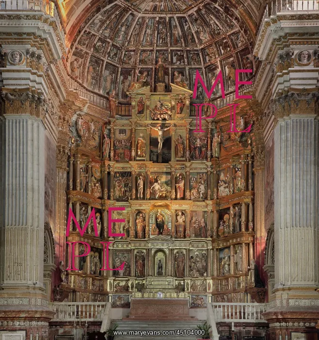: Altarpiece, Monasterio de San Jeronimo, Granada : Altarpiece, Monasterio de San Jeronimo, Granada