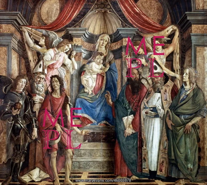 : Altarpiece of San Barnabas, by Botticelli : Altarpiece of San Barnabas, by Botticelli