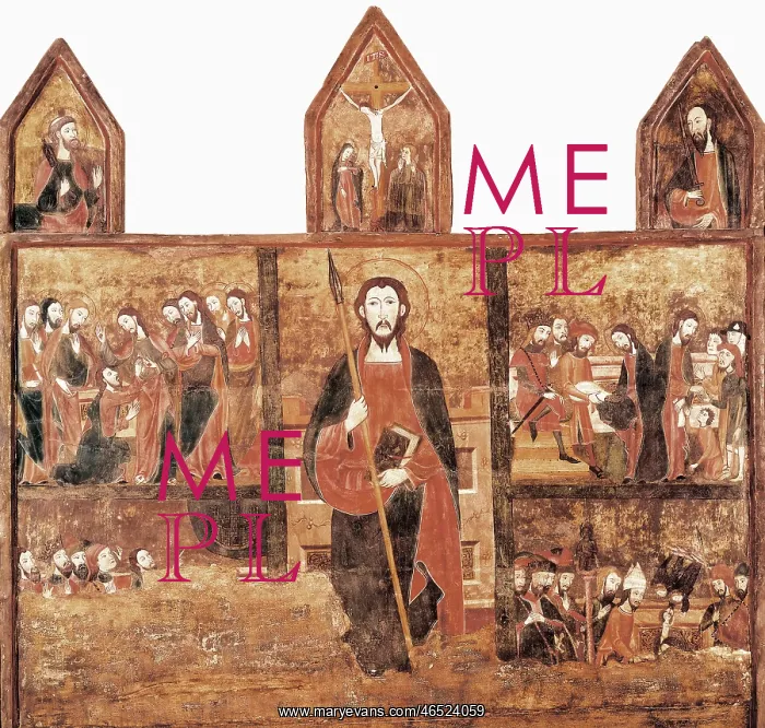 : Altarpiece of St. s.XIV. Life scenes of St. Thomas : Altarpiece of St. s.XIV. Life scenes of St. Thomas