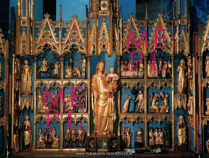 : Altarpiece of the Virgin of the Star. 14th century. Spain : Altarpiece of the Virgin of the Star. 14th century. Spain