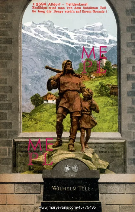 : Altdorf, Switzerland - Statue of William Tell : Altdorf, Switzerland - Statue of William Tell