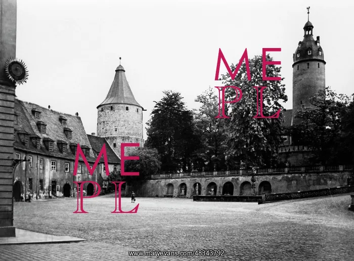 : The Altenburg Castle in Thuringia, circa 1930s : The Altenburg Castle in Thuringia, circa 1930s