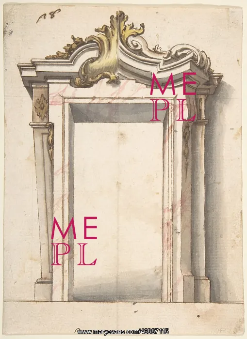 : Two Alternate Designs for a Doorway, ca. 1730?60 : Two Alternate Designs for a Doorway, ca. 1730?60