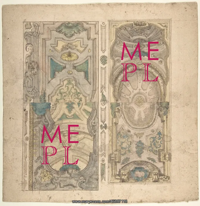 : Four Alternate Designs for a Vault. 1700?1780 : Four Alternate Designs for a Vault. 1700?1780