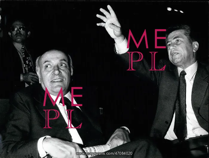  : Altiero Spinelli and Luciano Barca, Italian politicians, Rom