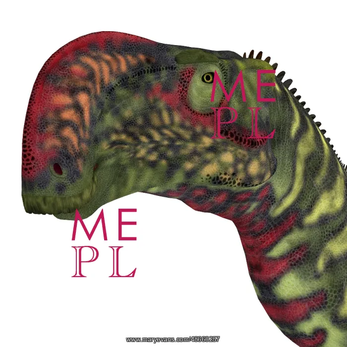 : Altirhinus dinosaur head : Altirhinus dinosaur head