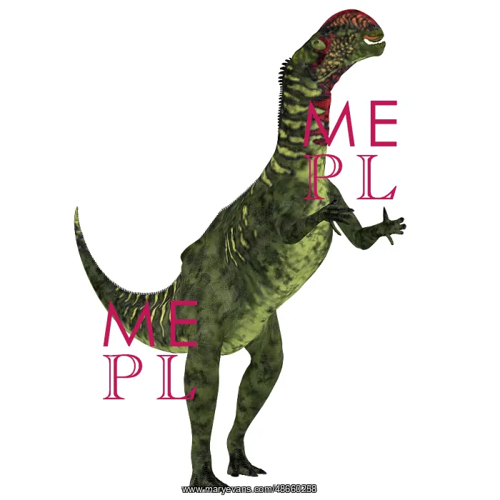 : Altirhinus dinosaur on white background : Altirhinus dinosaur on white background