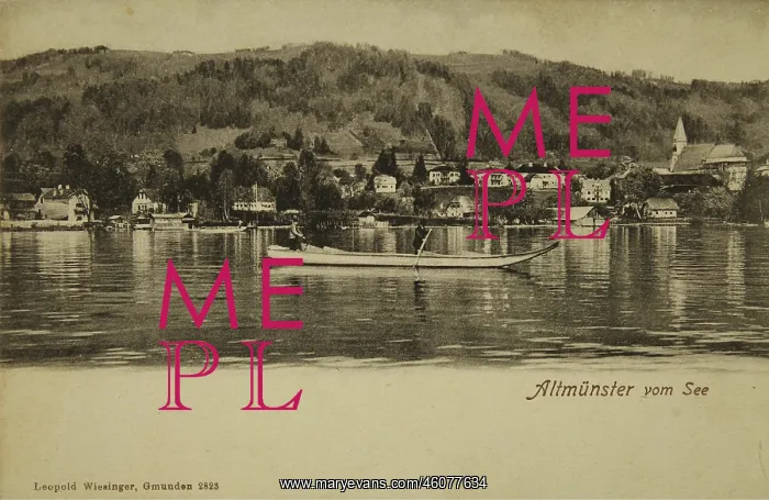 : Altmunster at the Traunsee. A Platte in the : Altmunster at the Traunsee. A Platte in the
