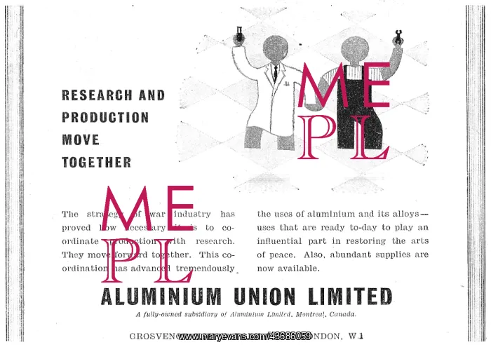 : Aluminion Union - Aluminium Distributors 1945 : Aluminion Union - Aluminium Distributors 1945