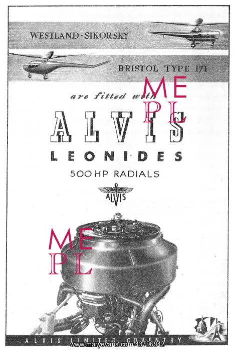 : Alvis Leonides - Helicopter Power Units : Alvis Leonides - Helicopter Power Units