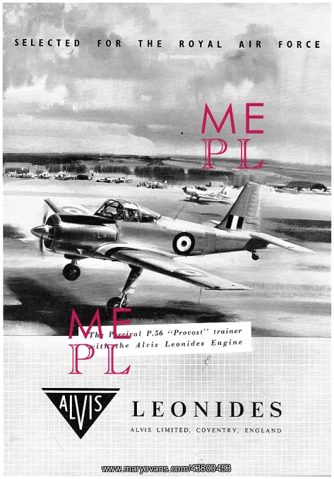 : Alvis Leonides - Percival P.56 Provost : Alvis Leonides - Percival P.56 Provost