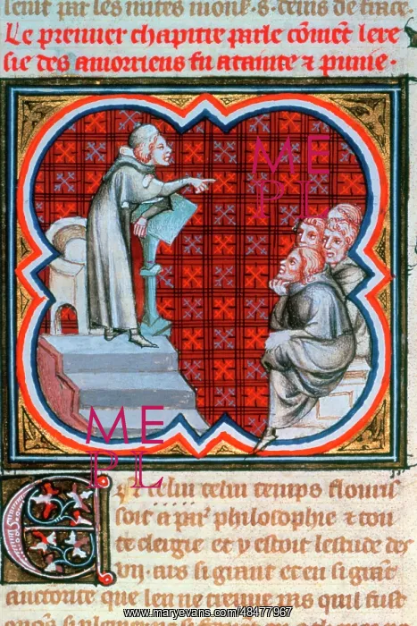 : Amalric of Bena preaching. (Amaury de BEune, Amaury : Amalric of Bena preaching. (Amaury de BEune, Amaury