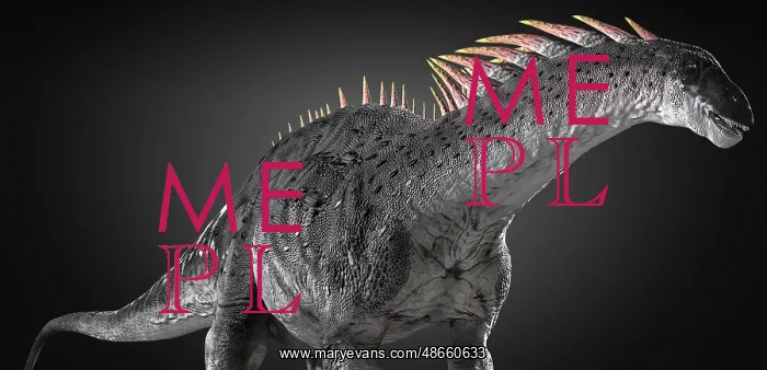 : Amargasaurus dinosaur on gray background : Amargasaurus dinosaur on gray background