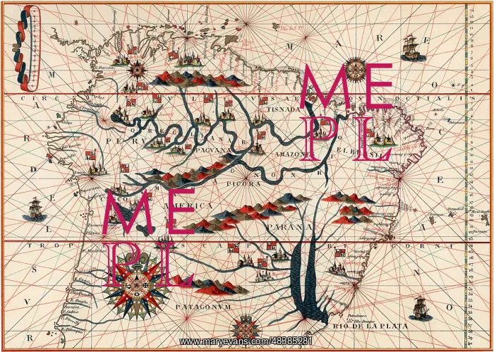 : Amazon and the River Plate. From a Spanish map : Amazon and the River Plate. From a Spanish map