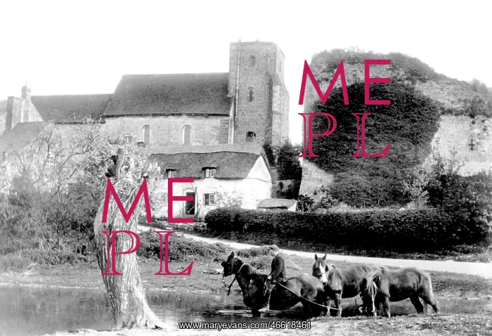  : Amberley, Church and Castle 1906