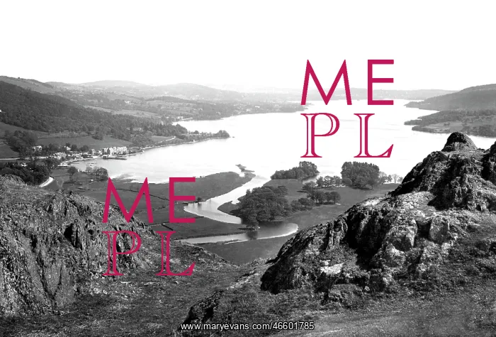  : Ambleside, Windermere from Loughrigg 1912