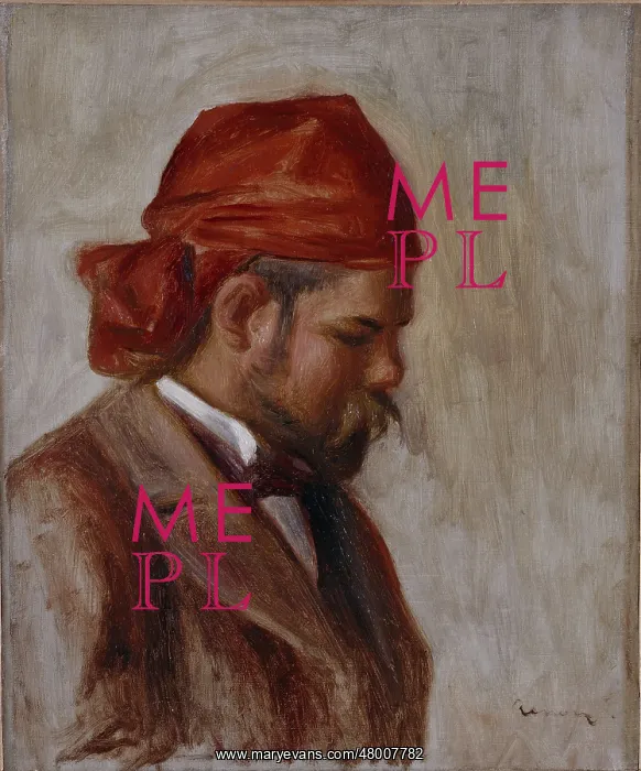 : Ambroise Vollard in red scarf : Ambroise Vollard in red scarf