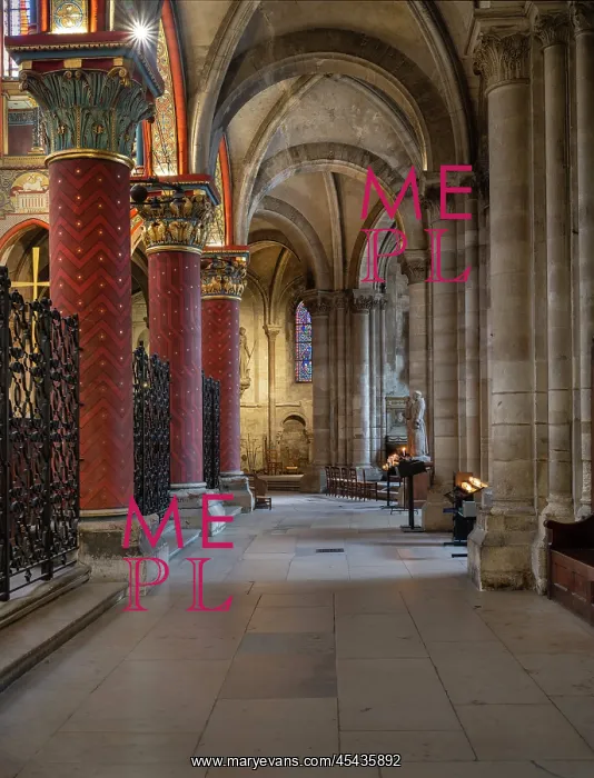 : Ambulatory, Eglise Saint-Germain-des-Pres, Paris, France : Ambulatory, Eglise Saint-Germain-des-Pres, Paris, France