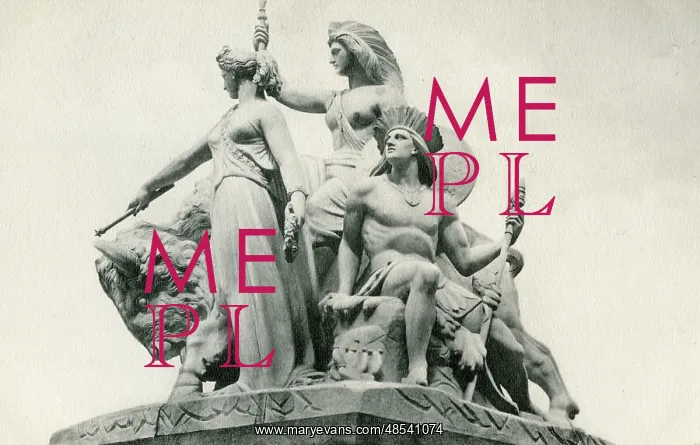  : America, detail of the Albert Memorial, Kensington, London