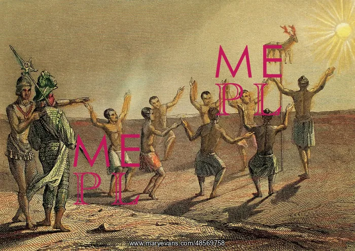 : America. Florida. 16th century. Ritual dedicated to the sun : America. Florida. 16th century. Ritual dedicated to the sun