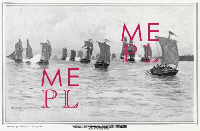 : America - Ships Fighting On Lake Champlain : America - Ships Fighting On Lake Champlain