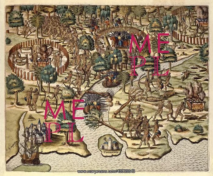 : America Tertia Pars, 1562. Methods of Sieging : America Tertia Pars, 1562. Methods of Sieging