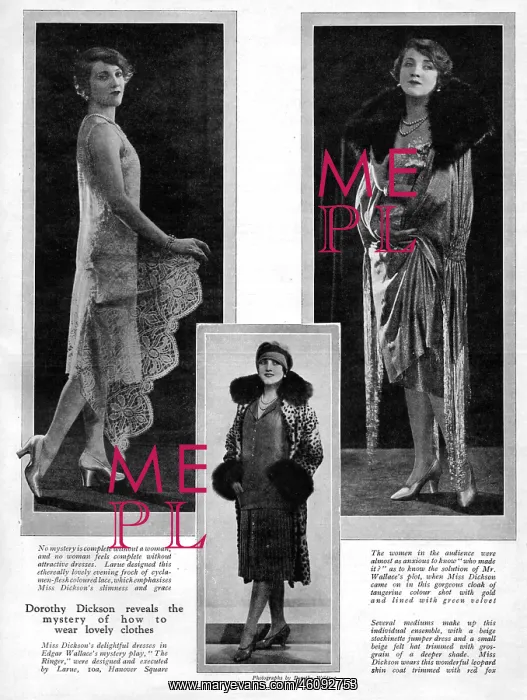  : The American actress Dorothy Dickson