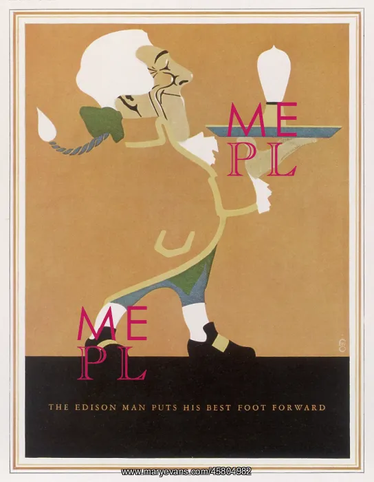  : American Advertisment for Edison Lightbulb