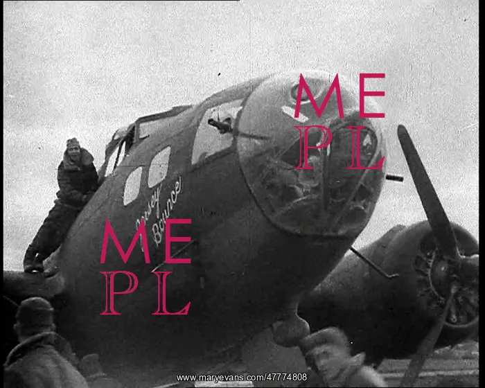 : American Airman Climbing Out of a Liberator : American Airman Climbing Out of a Liberator