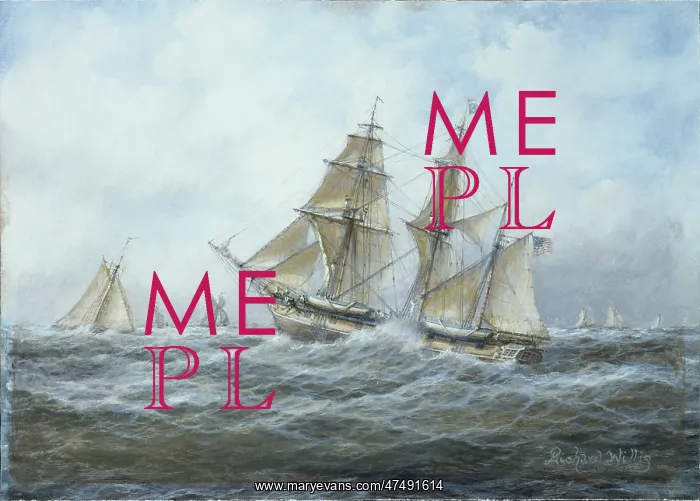 : American Barque waiting for the Pilot : American Barque waiting for the Pilot