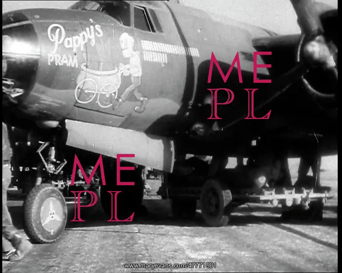 : American Bomber Pappy's Pram Being Refuelled : American Bomber Pappy's Pram Being Refuelled